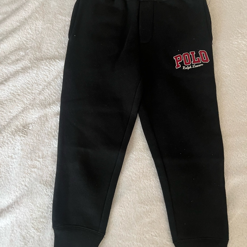 Polo by Ralph Lauren Black Kids Jogger’with Red Logo